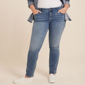 Plus Size Maurices M Jeans Classic Mid Rise Slim Straight Jean - 24W Like New